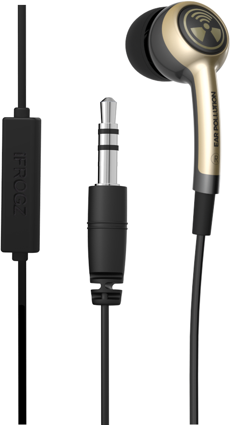 Zagg Ifrogz Earpollution Plugz Earbuds With Mic - Silver (683x1149), Png Download