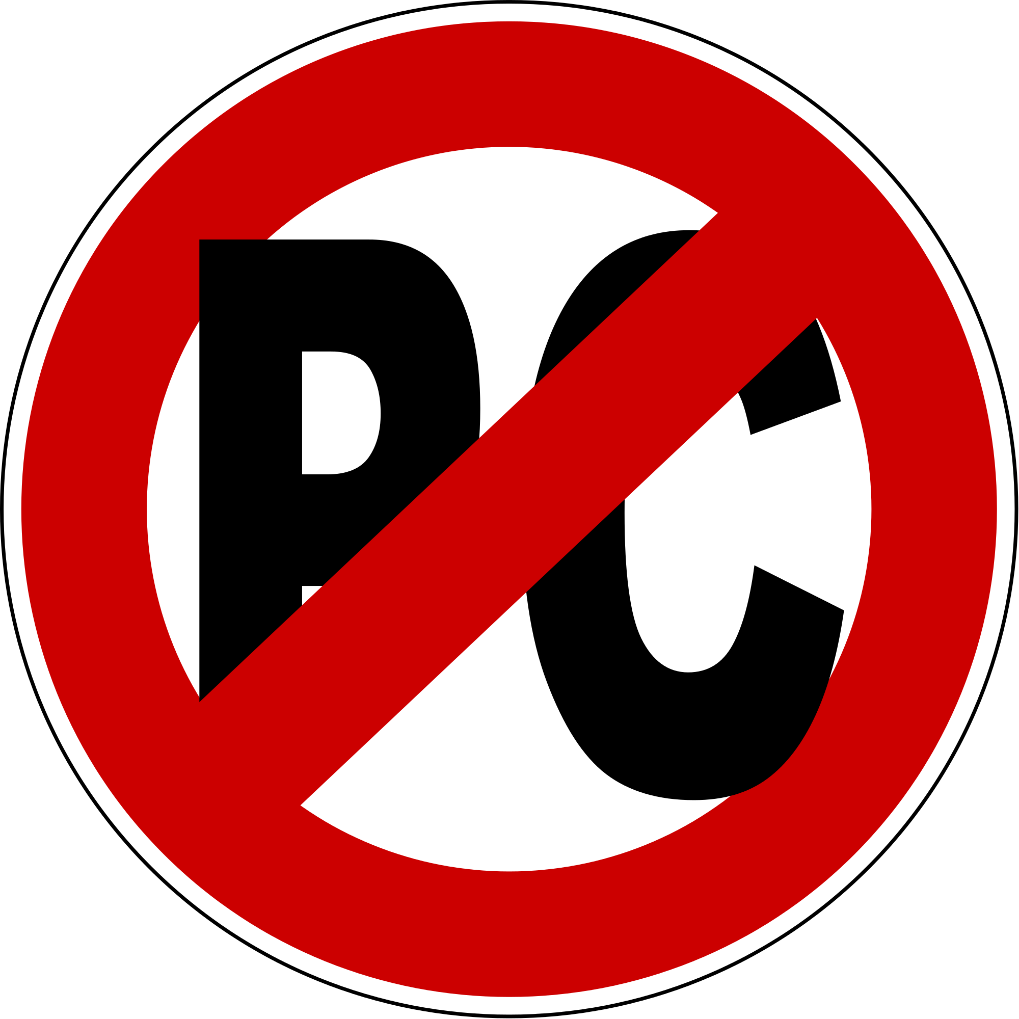 Library Of Congress To Scrub 'illegal Alien' - No Political Correctness (2000x2000), Png Download