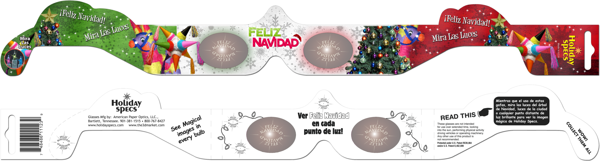 Feliz Navidad- Holiday Specs - Christmas Tree (2048x586), Png Download