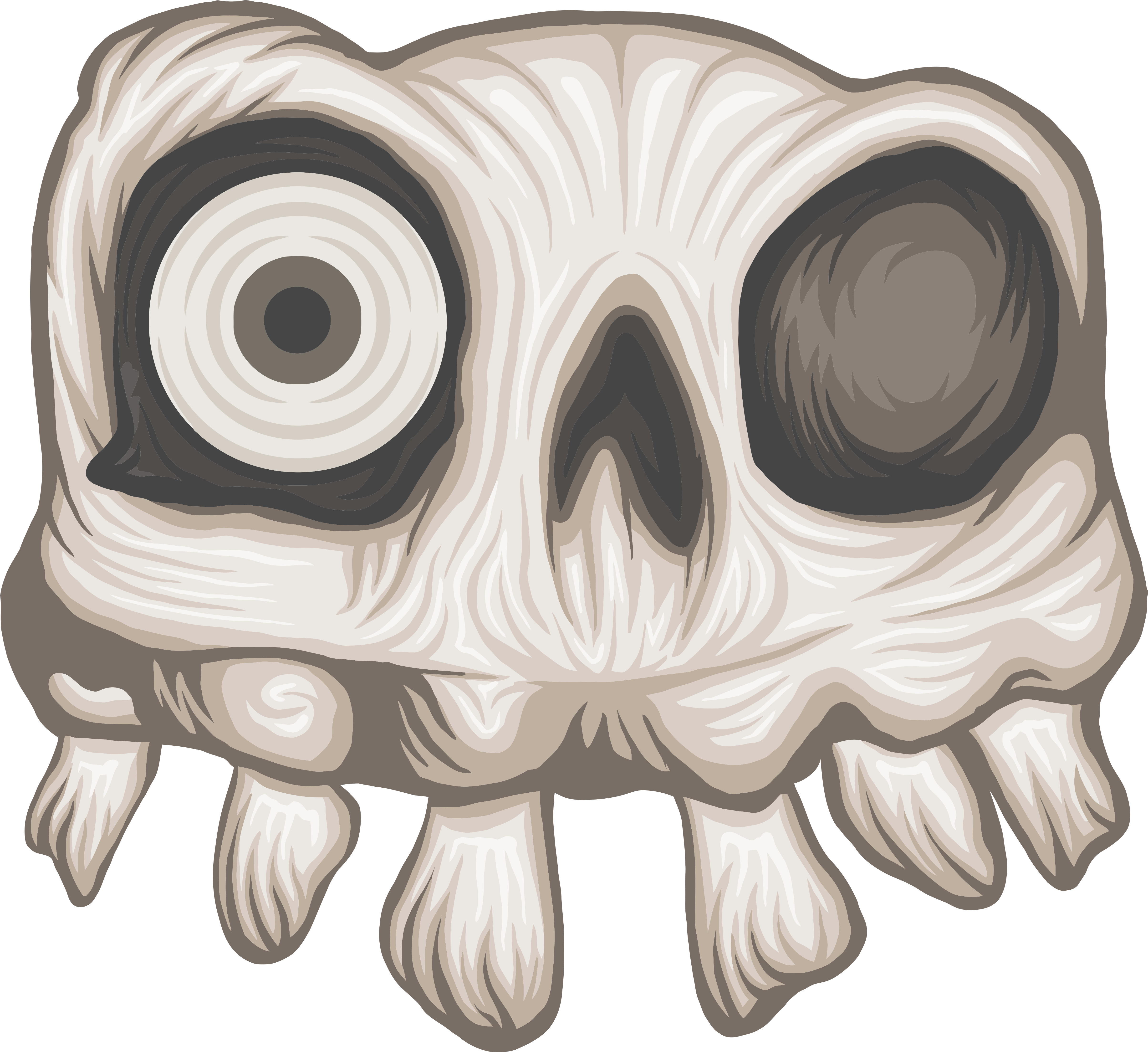 Daniel Fortescue Skull Drawing I - Clip Art (5000x7100), Png Download