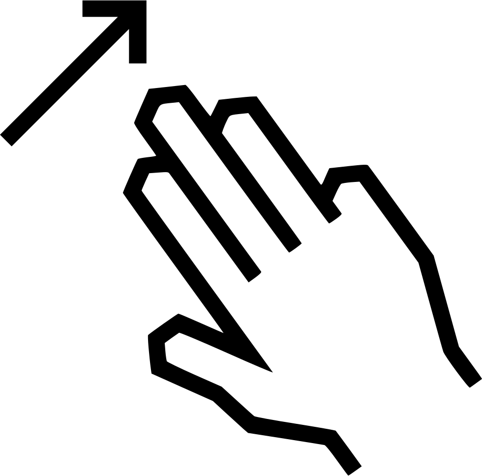 Swipe Up Arrow Comments - Icon (980x968), Png Download