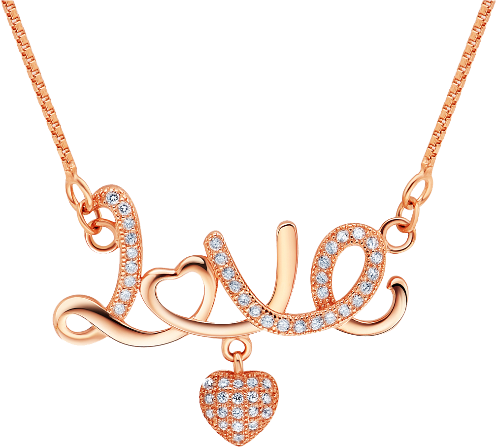 Love Pendant - Necklace (1167x1167), Png Download