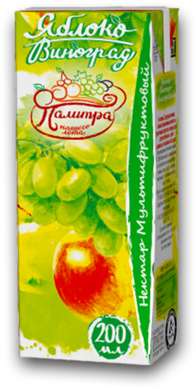 Palitra 200ml Mix Apple And Grape Fruit Juice Drink,grape - Natural Foods (1000x1000), Png Download