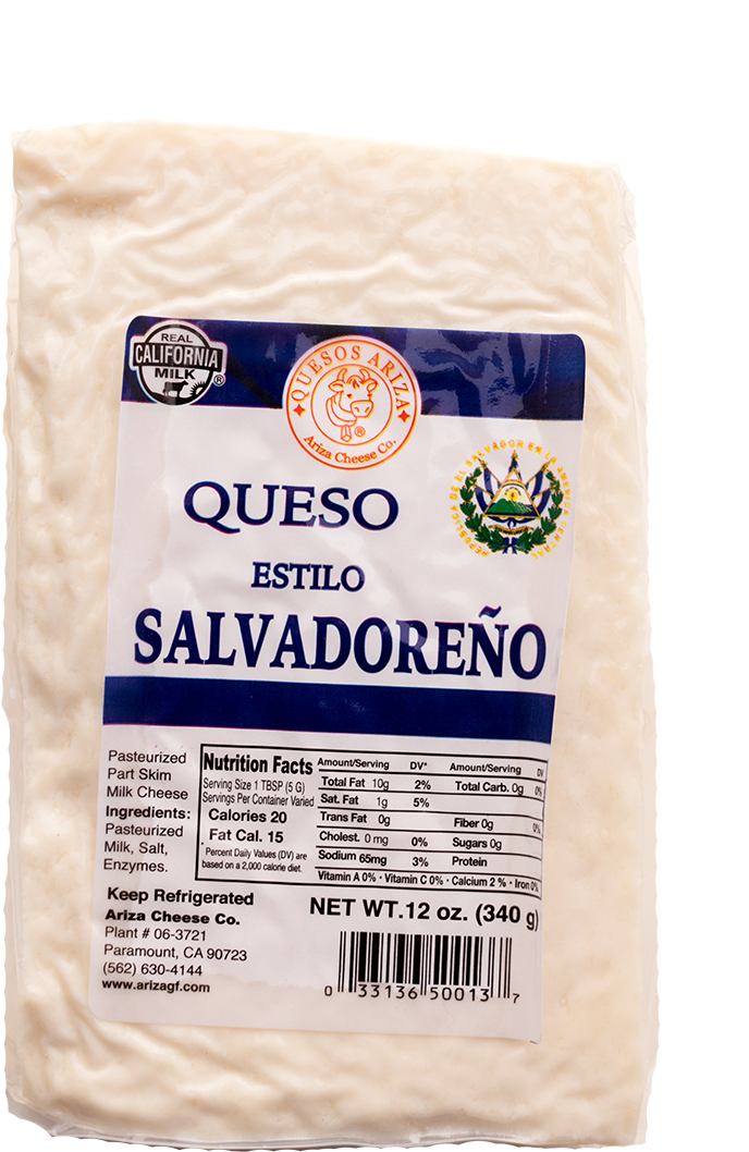 Ariza Cheese Queso Estilo Salvadoreno Png Crema Salvadorena - Queso Y Crema Salvadoreña (800x1199), Png Download