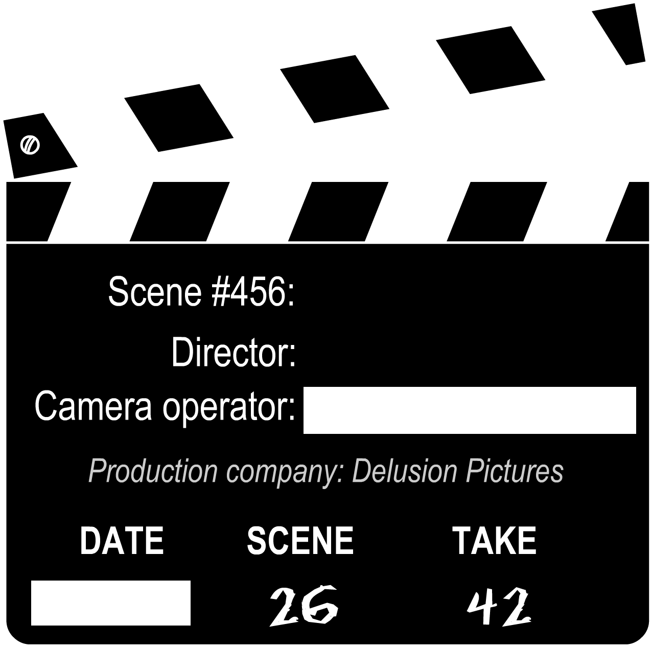Barry And Sally Walking In The Country - Director Clapboard (2111x1583), Png Download