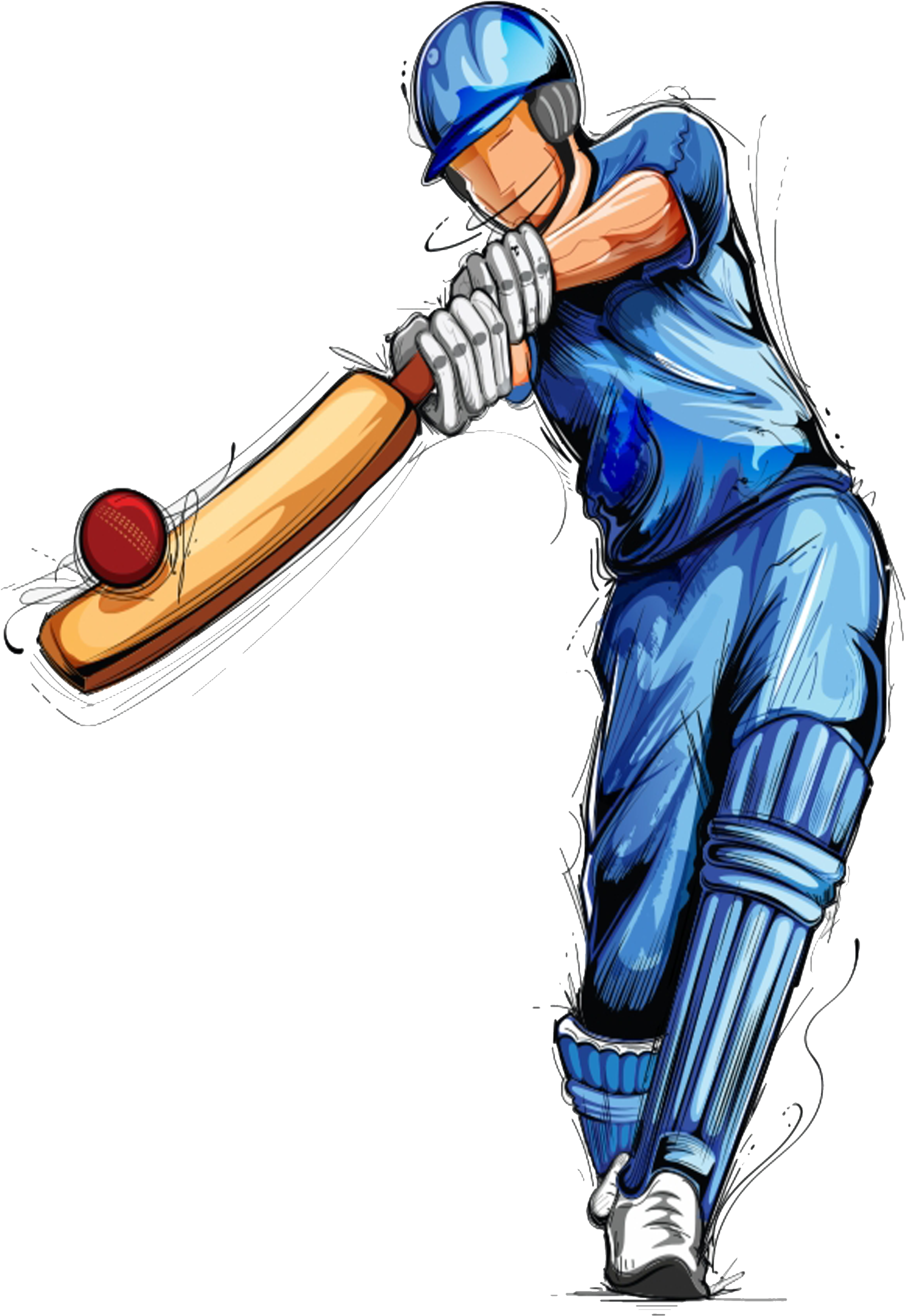 Welcome To Jai Sri Ram Cricket Club - Girls Cricket Cartoon (2480x3508), Png Download