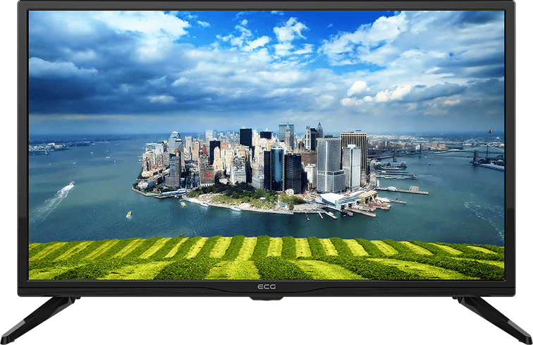 Led Tv Ecg 24 H02t2s2 - Interesting City (756x489), Png Download