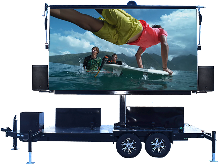 Modular Led Screens - Surfing (850x550), Png Download