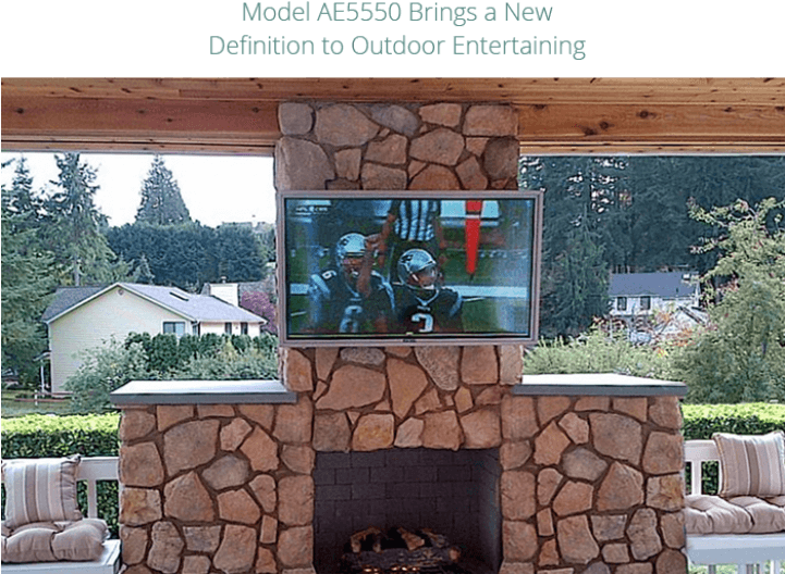 Apollo Outdoor Weatherproof Tv Enclosures For 60"- - Stone Wall (720x720), Png Download
