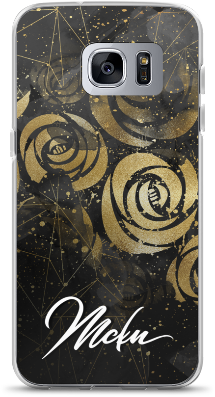 Case Samsung "black&gold" - Iphone (1000x1000), Png Download