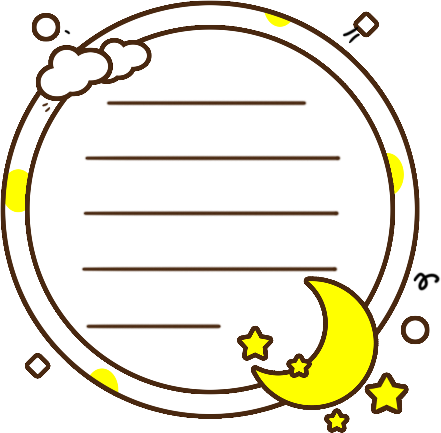 Cartoon Cute Vector Hand Drawn Png And Psd - Circle (2000x2000), Png Download