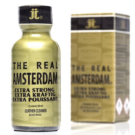 Poppers Real Amsterdam 30ml - Glass Bottle (800x800), Png Download