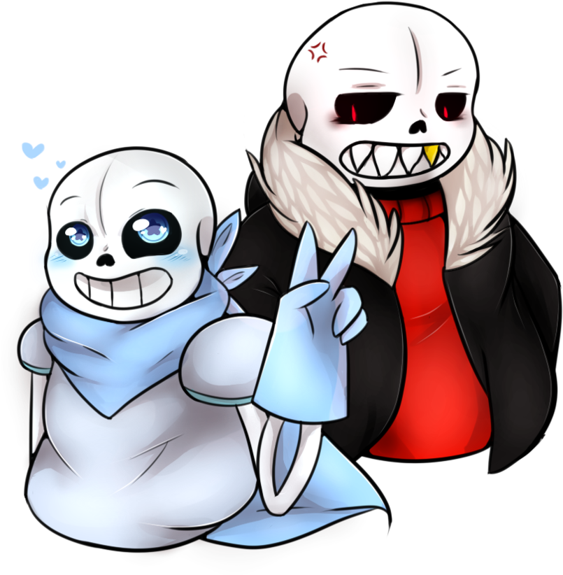 Sans And Search Result Cliparts For Sans Papyrus Undertale - Underswap Sans And Underfell Sans (894x894), Png Download