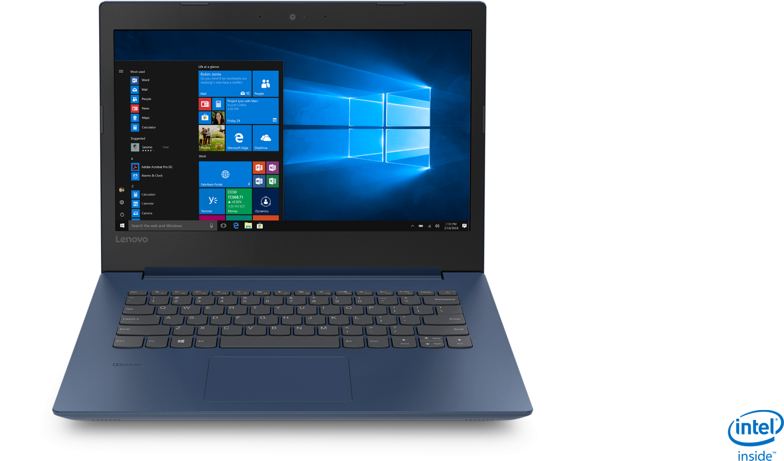 Blue 1 - Lenovo Ideapad 330s 15 (2000x1126), Png Download