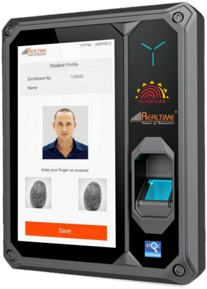Realtime T502 W » Aadhaar Enable Biometric Attendance - Realtime Aadhaar Enabled Biometric (640x640), Png Download