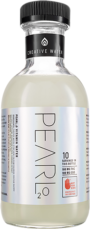 Pearl2o - Cannabis Water (384x800), Png Download