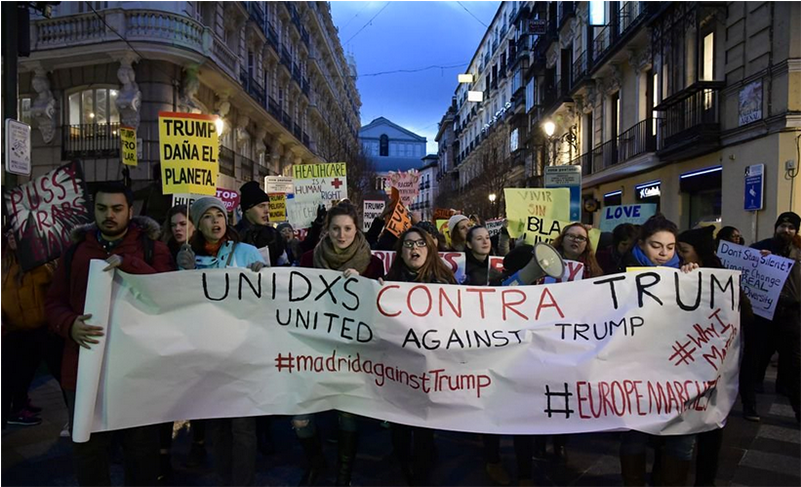Madridwomensmarch Twitter - Demonstration (800x800), Png Download