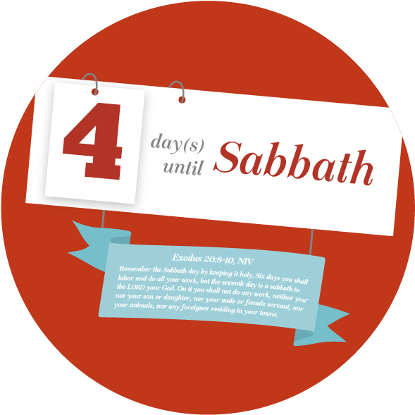 Sabbath Countdown Flip Chart - Circle (619x619), Png Download
