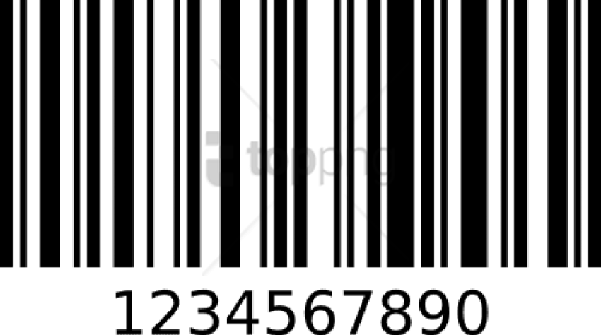 Free Png Barcode Png Image With Transparent Background - Font (850x474), Png Download