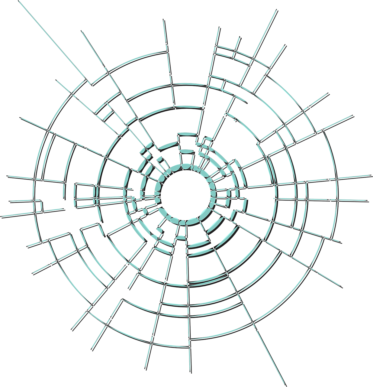 Cracks Glass Hole Broken Crash Png Image - Shattered Glass Clip Art (1235x1280), Png Download