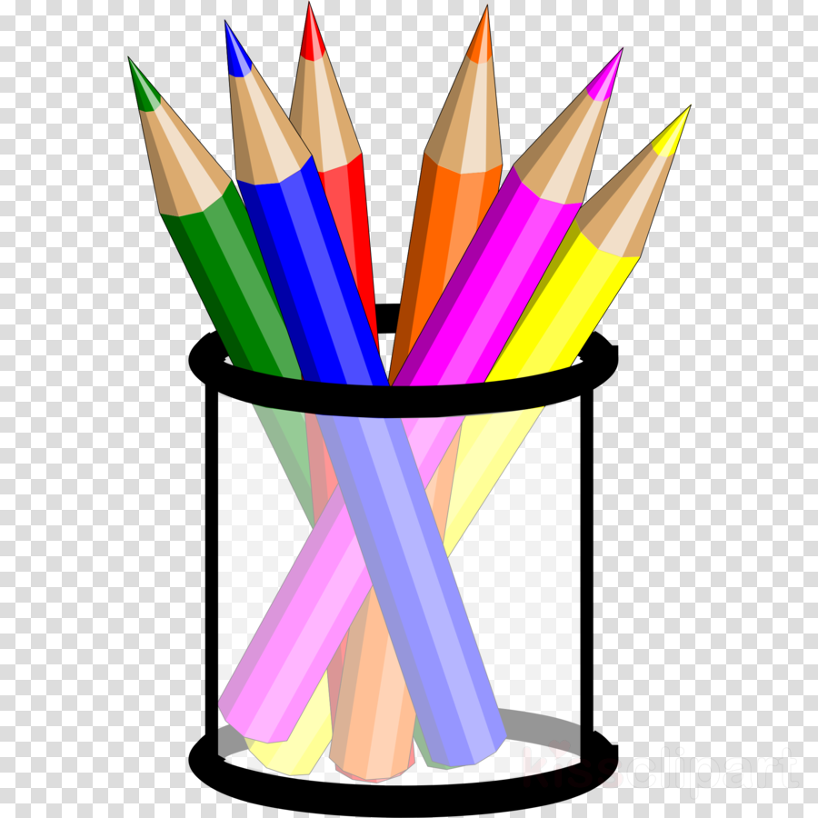 Clip Art Colored Pencils - Coloured Pencils Clip Art (900x900), Png Download