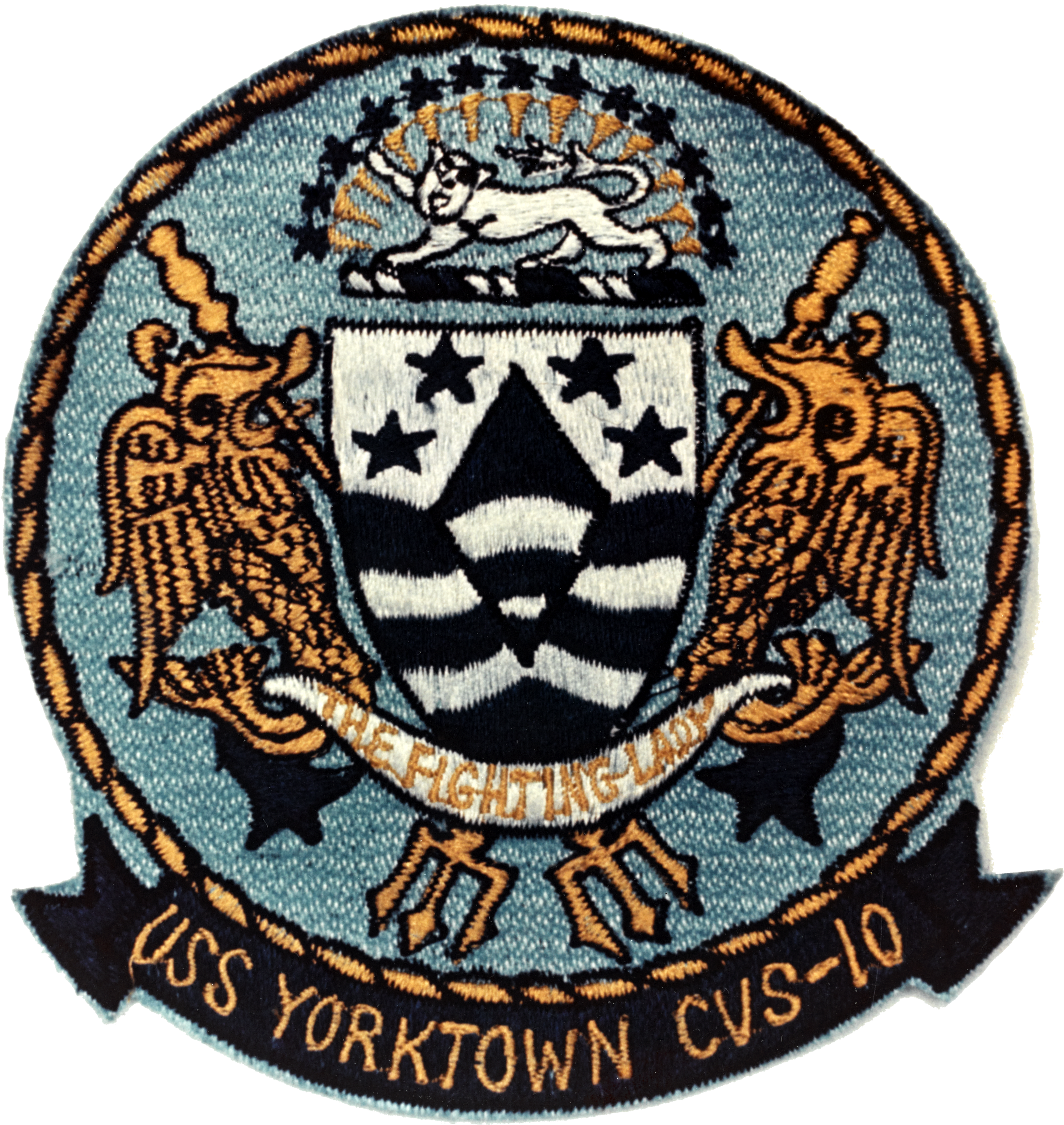 Uss Yorktown Insignia, 1961 (nh 71937 Kn) - Emblem (2549x2667), Png Download