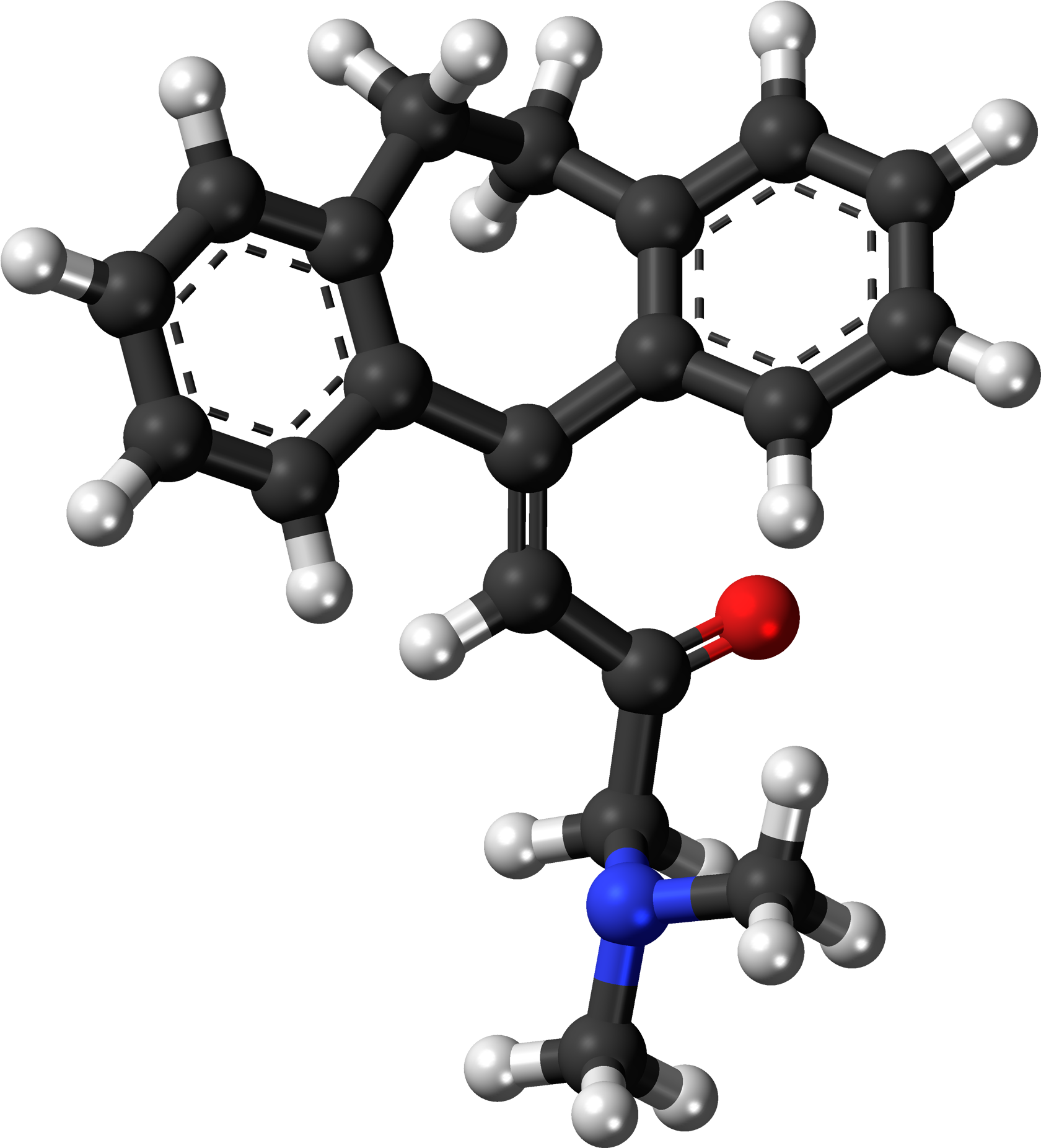 Cotriptyline 3d Balls - Phenolphthalein 3 D (1828x2000), Png Download