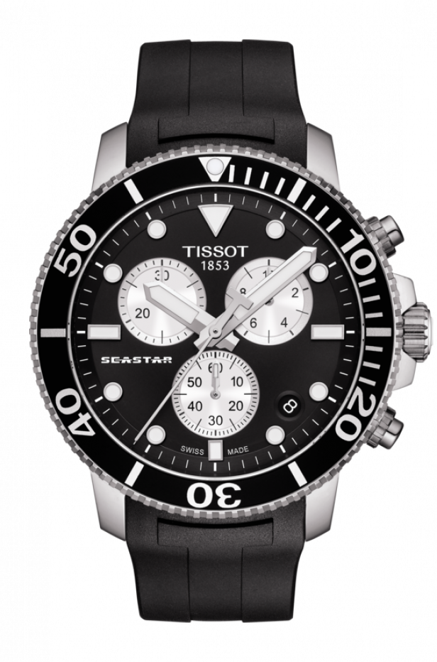 T120 - 417 - 17 - 051 - 00 - Tissot Seastar 1000 Chronograph (616x932), Png Download