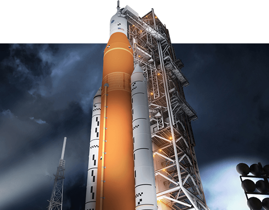 Learn More - - Nasa Rocket In Space (918x716), Png Download