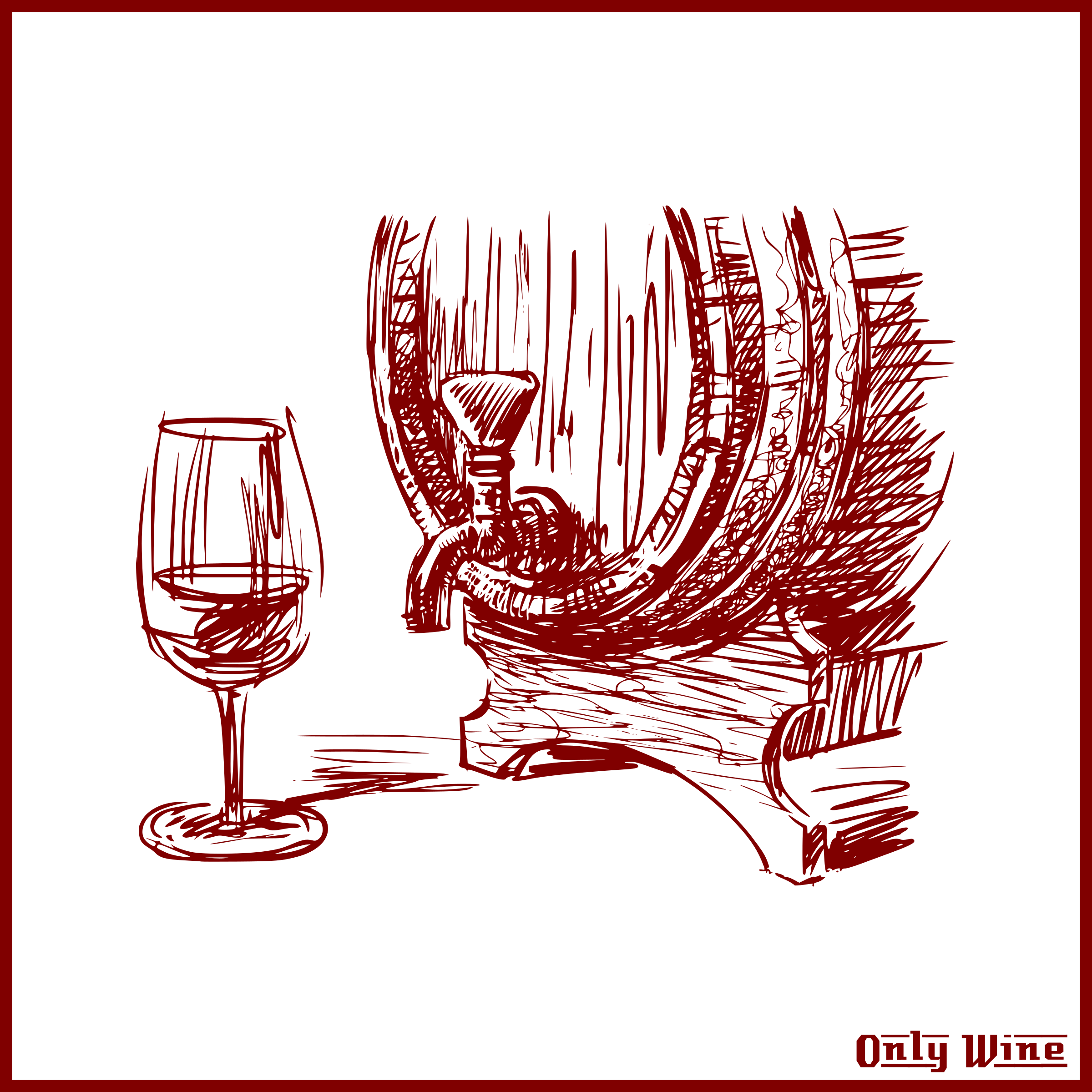 This Free Icons Png Design Of Only Wine 228 - Barrel (2400x2400), Png Download