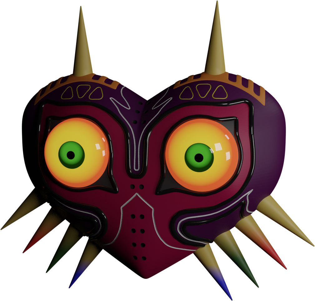 Friend Wanted A Majoras Mask Rendered, Said I Should - Illustration (1080x1080), Png Download