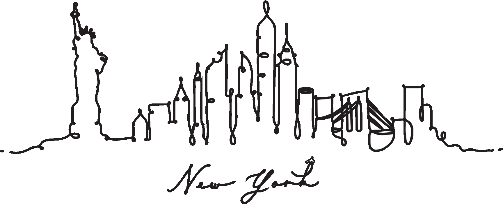 New York - Нью Йорк Тату (2000x2000), Png Download