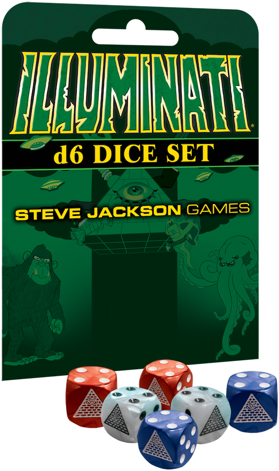 Illuminati D6 Dice - Illuminati Card Game (639x1000), Png Download