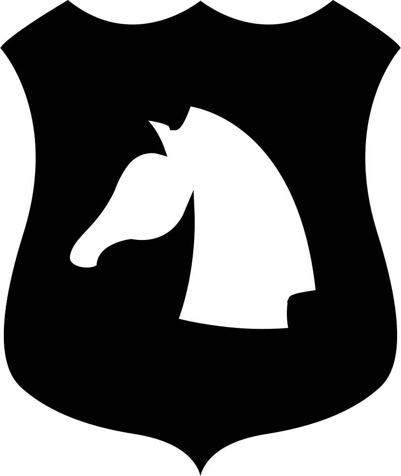 Horse Head On A Shield Svg Png Icon Free Download - Horse (826x980), Png Download