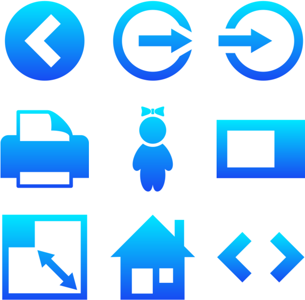 Raphael Icon In Style Simple Ios Blue Gradient (660x660), Png Download