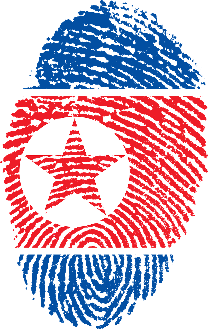 North Korea Flag Fingerprint Png Image - Bangladesh Map In Fingerprint (809x1280), Png Download