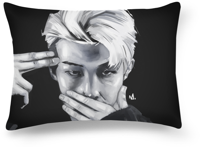 Almofada Retangular Kim Namjoon De Brendon Cruzna - Cushion (800x800), Png Download