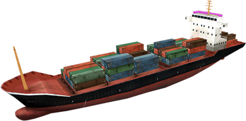 Generic Boat - Feeder Ship (987x621), Png Download