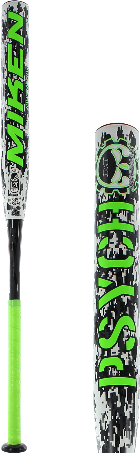 Miken Psycho Supermax Usssa Slow Pitch Softball Bat - Softball (800x1600), Png Download