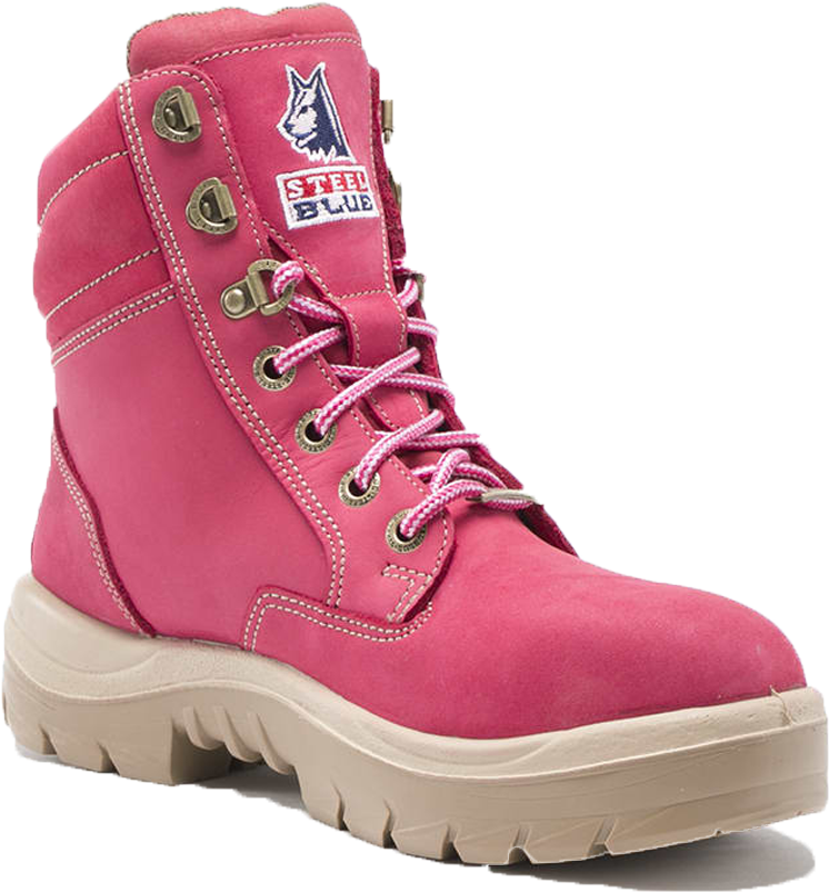 Southern Cross Ladies S3 - Pink Steel Cap Boots (1417x1417), Png Download