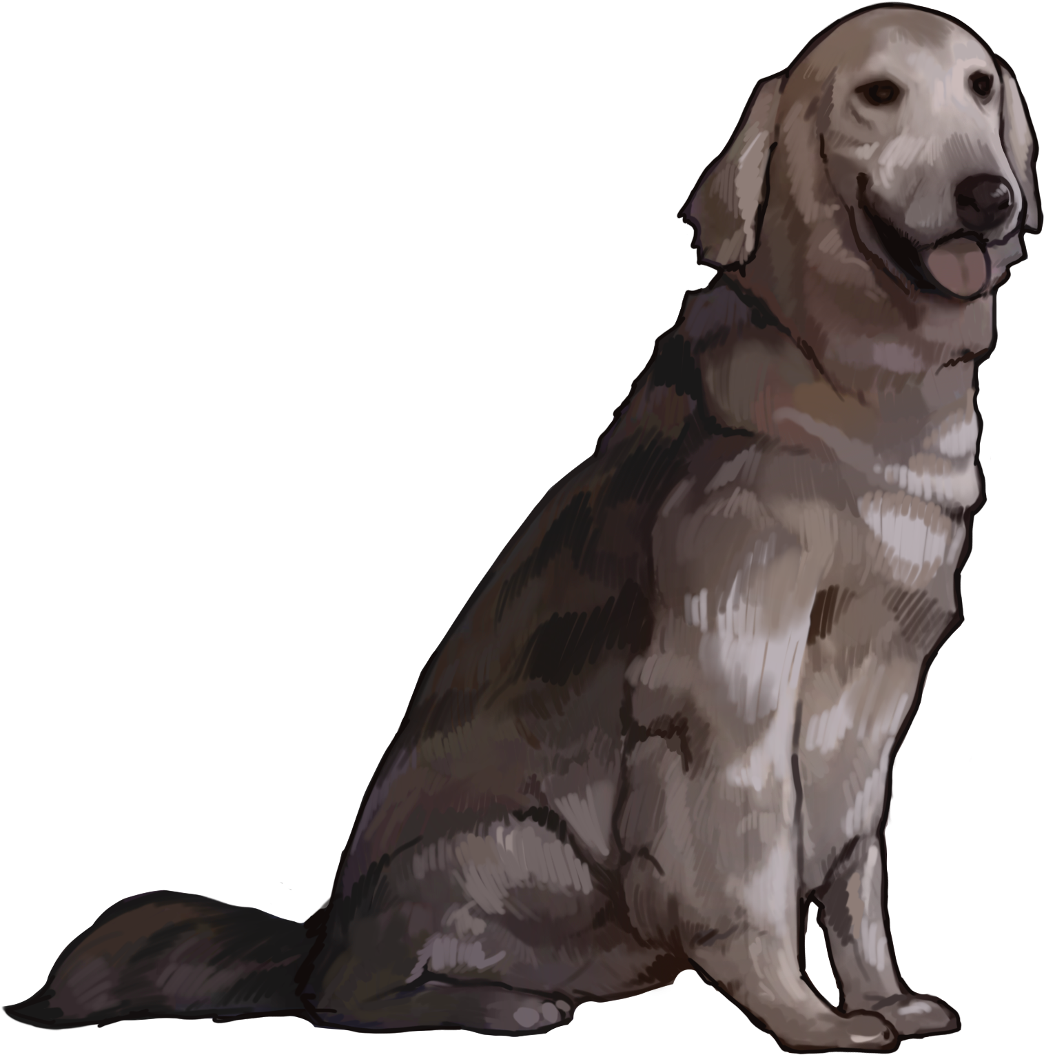 Acecombat - Dog Catches Something (2000x2000), Png Download