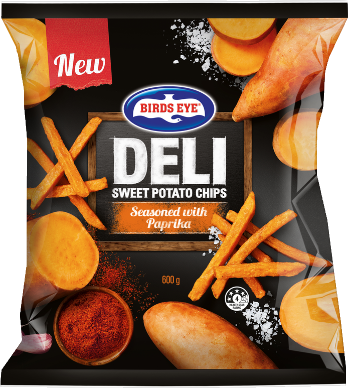 Be Sweet Potato Chips - Birds Eye (721x800), Png Download