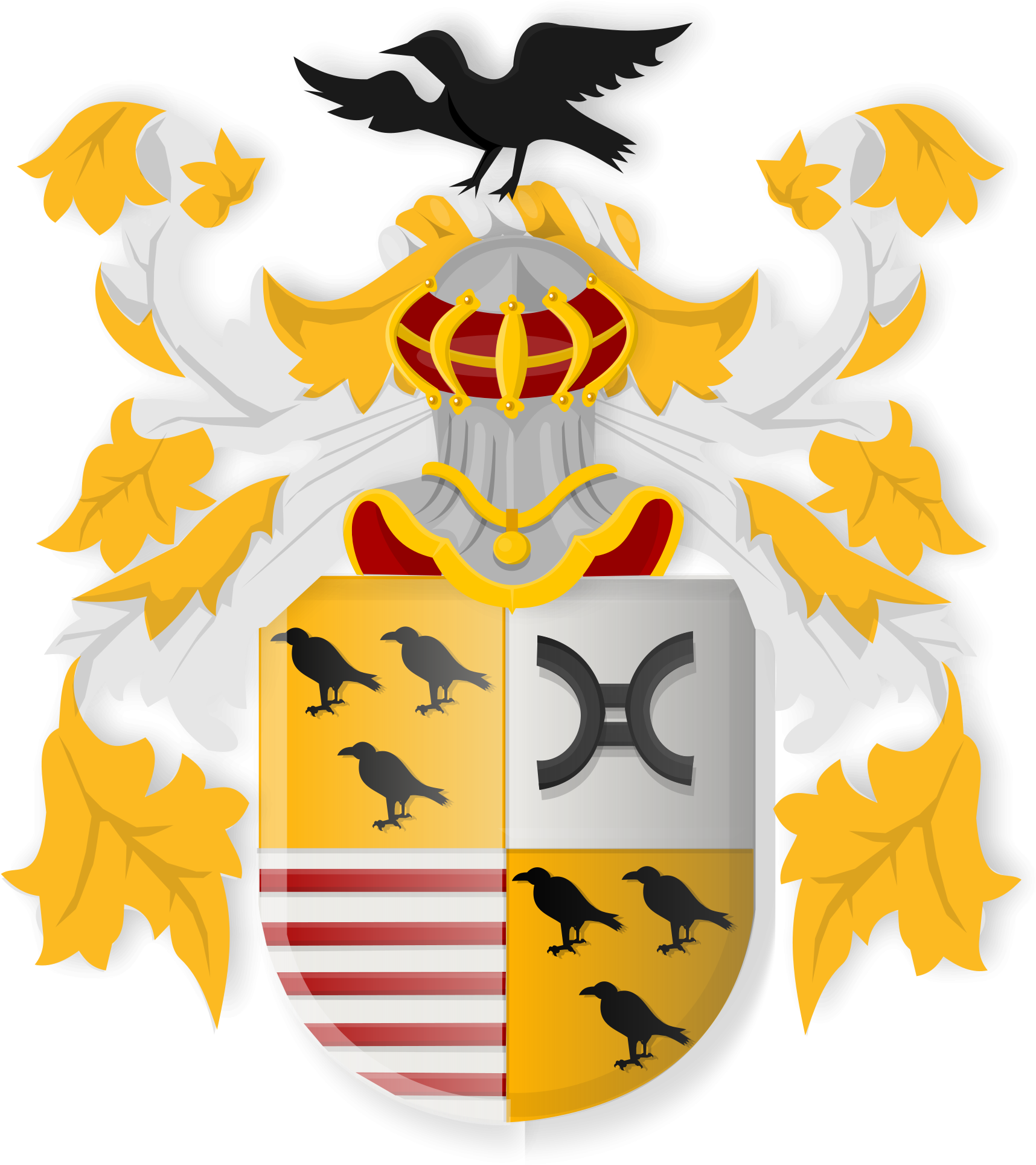 Open - Kinsky Coat Of Arms (2000x1981), Png Download