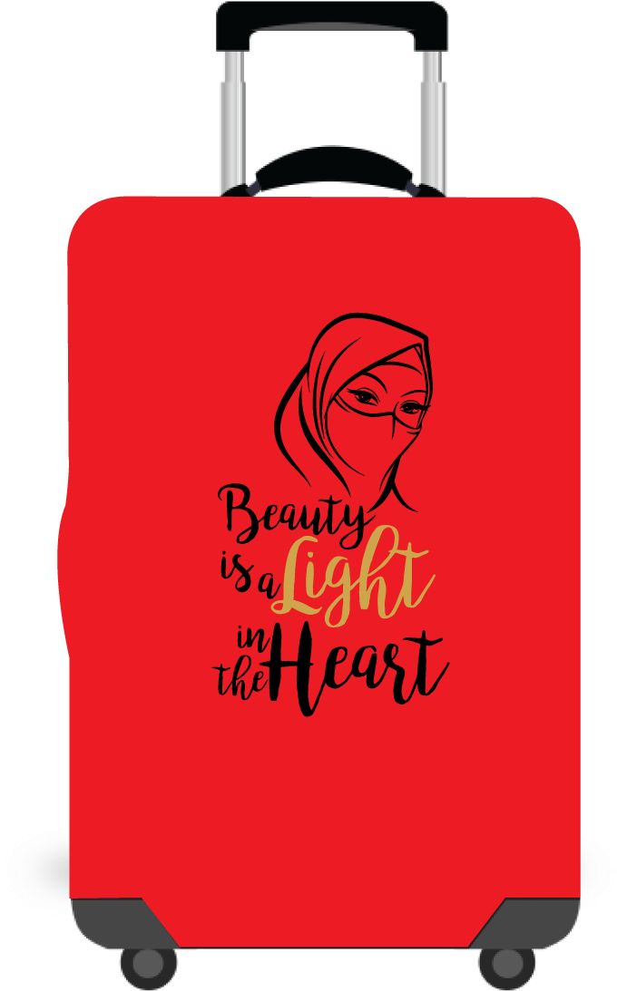 Hijab - Luggage Cover Designs (737x1134), Png Download