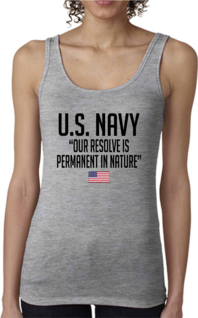 Ladies' The Jersey Tank - Grey (1200x1200), Png Download