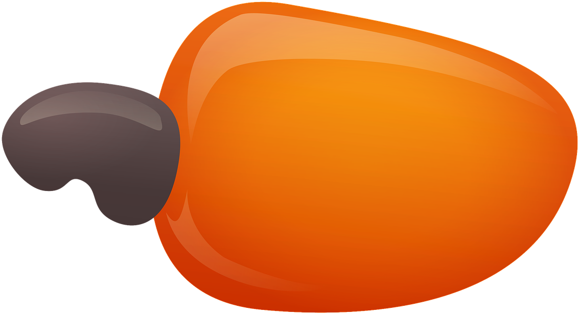 Cashew Fruit Cartoon Png Image - Caju Vetor Png (1280x730), Png Download