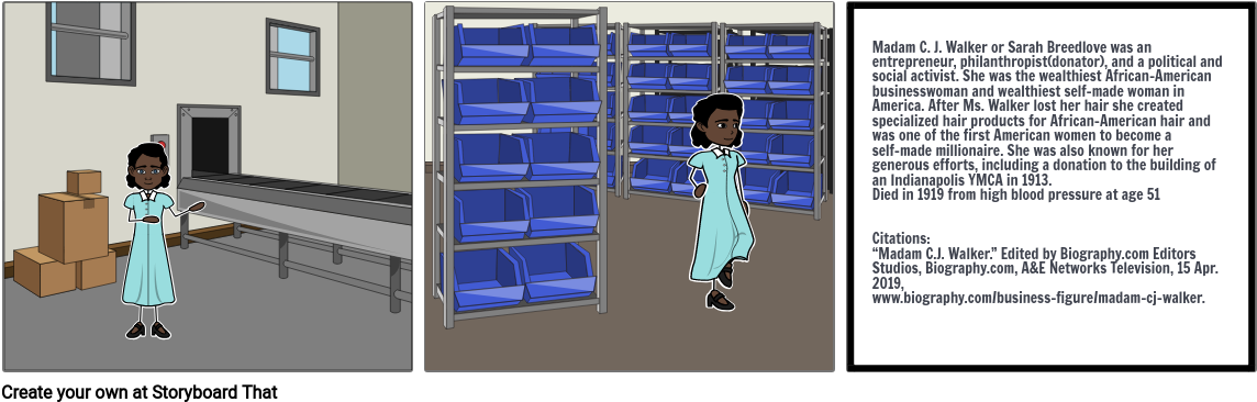 Madam C - J - Walker - Kensuke's Kingdom Story Board (1165x386), Png Download