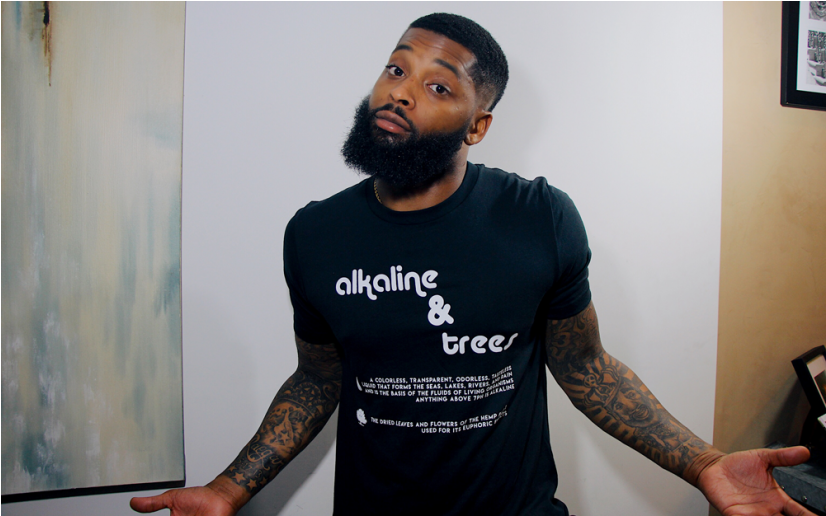 Alkaline & Trees T-shirt - Tattoo (825x1024), Png Download