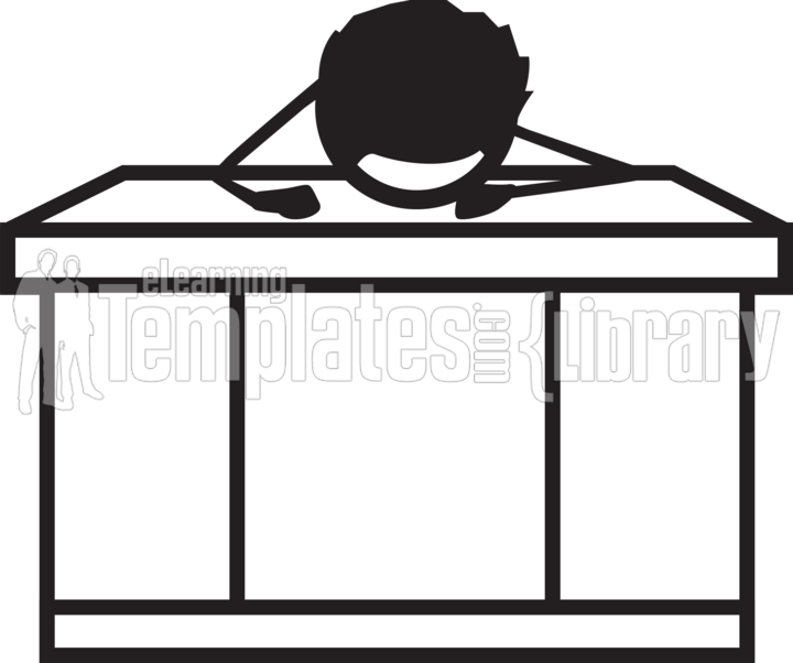 Transparent Stick Figure Working (720x602), Png Download