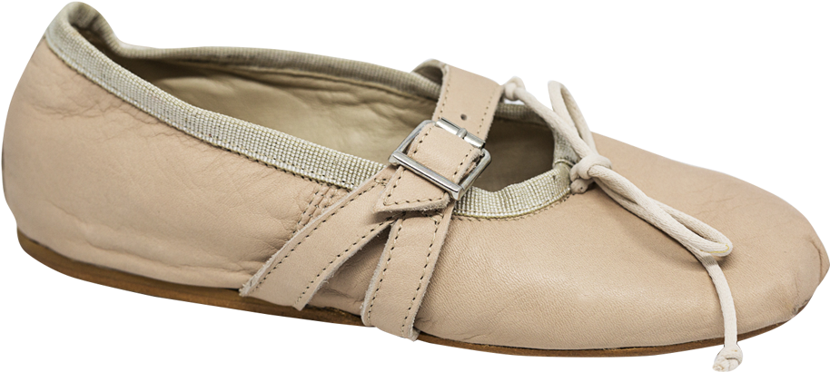 Buckled Ballerina Shoes - Ballet Flat (1000x1000), Png Download